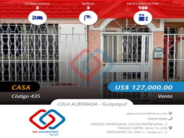 #435 - Casa para Venta en Guayaquil - G - 1